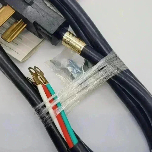 Kenmore 57001 6ft Electrical Dryer Cord 30Amp 4 Wire 4 Prong 10/4 GA Heavy Duty - Picture 4 of 7